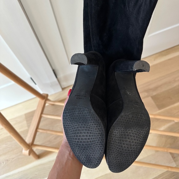 Stuart Weitzman Suede Over the Knee Boot Black Size 7.5M - Picture 5 of 10